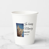 In loving memory memorial keepsake voeg huisdier n papieren bekers (Achterkant)