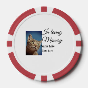 In loving memory memorial keepsake voeg huisdier n poker chips