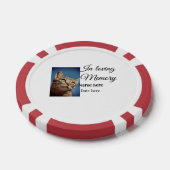 In loving memory memorial keepsake voeg huisdier n poker chips (Enkel)