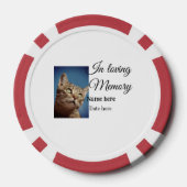 In loving memory memorial keepsake voeg huisdier n poker chips (Achterkant)