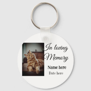 In loving memory memorial keepsake voeg huisdier n sleutelhanger