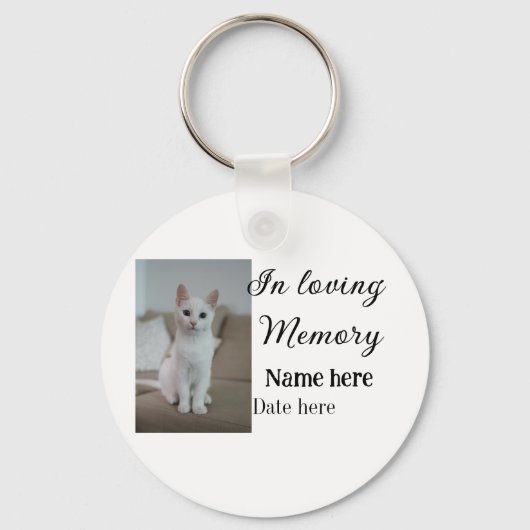In loving memory memorial keepsake voeg huisdier n sleutelhanger (Voorkant)