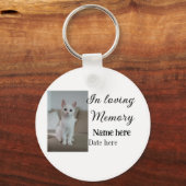 In loving memory memorial keepsake voeg huisdier n sleutelhanger (Voorkant)
