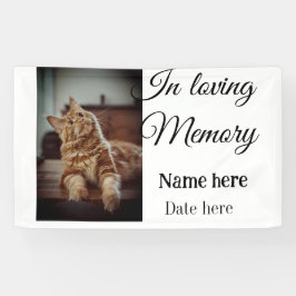 In loving memory memorial keepsake voeg huisdier n spandoek