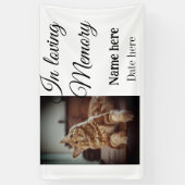 In loving memory memorial keepsake voeg huisdier n spandoek (Verticaal)