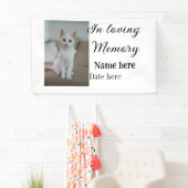 In loving memory memorial keepsake voeg huisdier n spandoek (Insitu)
