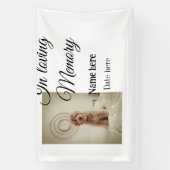 In loving memory memorial keepsake voeg huisdier n spandoek (Verticaal)