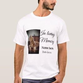 In loving memory memorial keepsake voeg huisdier n t-shirt