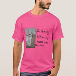 In loving memory memorial keepsake voeg huisdier n t-shirt