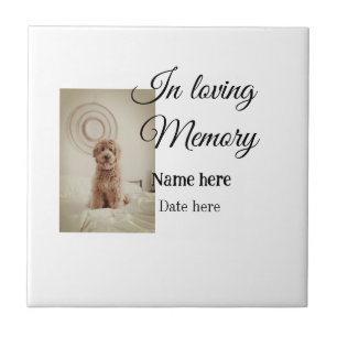 In loving memory memorial keepsake voeg huisdier n tegeltje
