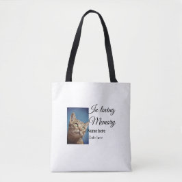 In loving memory memorial keepsake voeg huisdier n tote bag