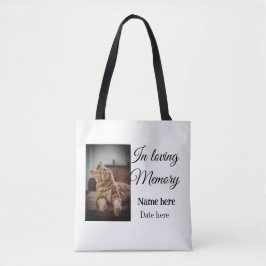 In loving memory memorial keepsake voeg huisdier n tote bag