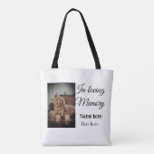 In loving memory memorial keepsake voeg huisdier n tote bag (Achterkant)