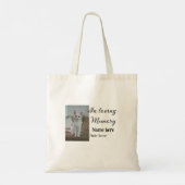 In loving memory memorial keepsake voeg huisdier n tote bag (Achterkant)