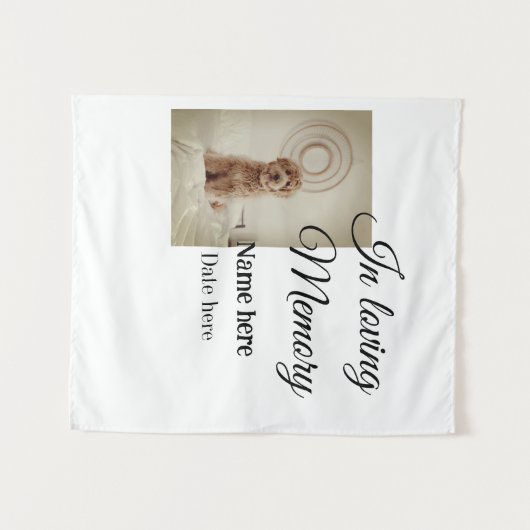 In loving memory memorial keepsake voeg huisdier n wandkleed (Voorkant (horizontaal))