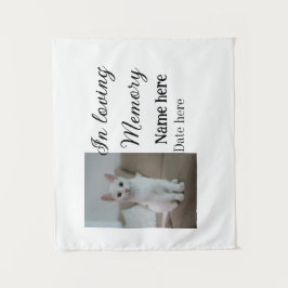 In loving memory memorial keepsake voeg huisdier n wandkleed