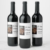 In loving memory memorial keepsake voeg huisdier n wijn etiket (Flessen)