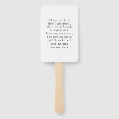 In Loving Memory Memorial Modern 10 foto's Handwaaier (Achterkant)