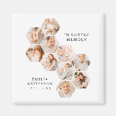In Loving Memory Memorial Modern 10 foto's Magneet (Voorkant)