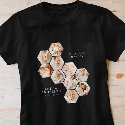 In Loving Memory Memorial Modern 10 foto's T-shirt