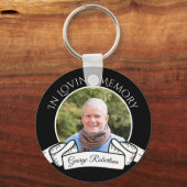 In Loving Memory Memorial Photo Sleutelhanger (Voorkant)