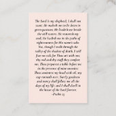 In Loving Memory Memorial Prayer Kaart Visitekaartje (Achterkant)