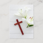 In Loving Memory Memorial Prayer Kaart Visitekaartje (Achterkant)