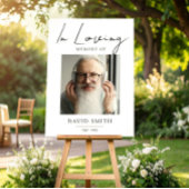 In Loving Memory, Minimalist Photo for Grandpa Poster