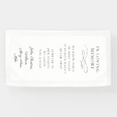"In Loving Memory" Modern, Calligraphy, Wedding Spandoek (Horizontaal)