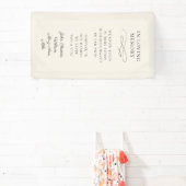 "In Loving Memory" Modern, Calligraphy, Wedding Spandoek (Insitu)