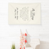 "In Loving Memory" Modern Calligraphy Wedding  Spandoek (Insitu)