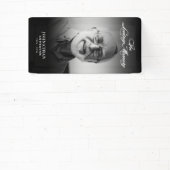 In Loving Memory Modern Memorial / begrafenisfoto Spandoek (Insitu)