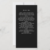 In Loving Memory Modern Memorial Photo Bladwijzer (Achterkant)