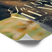 In Loving Memory Moderne Elegante Fotomemorie Poster (Hoek)