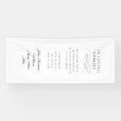 "In Loving Memory" Moderne kalligrafie, bruiloft Spandoek (Horizontaal)