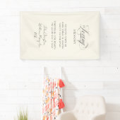 "In Loving Memory" Moderne kalligrafie, bruiloft Spandoek (Insitu)