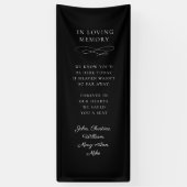 "In Loving Memory" Moderne kalligrafie, bruiloft Spandoek (Verticaal)