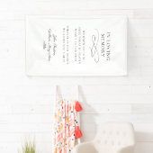 "In Loving Memory" Moderne kalligrafie, bruiloft Spandoek (Insitu)