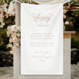 "In Loving Memory" Moderne kalligrafie, bruiloft Spandoek