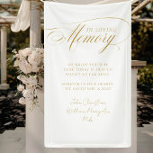 "In Loving Memory" Moderne kalligrafie, bruiloft Spandoek
