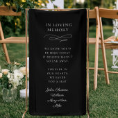 "In Loving Memory" Moderne kalligrafie, bruiloft Spandoek