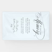 "In Loving Memory" Moderne kalligrafie, bruiloft Spandoek (Horizontaal)