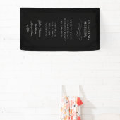 "In Loving Memory" Moderne kalligrafie, bruiloft Spandoek (Insitu)