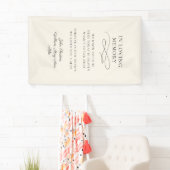 "In Loving Memory" Moderne kalligrafie, bruiloft Spandoek (Insitu)