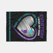 In Loving Memory Moeder zelfmoord bewustzijnspreve Fleece Deken (Voorkant (Horizontaal))