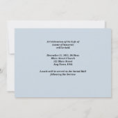 In Loving Memory, Mountain Wildbloemen Floral Kaart (Achterkant)