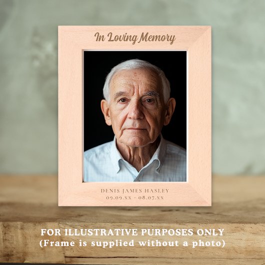 In Loving Memory Naam Datums Gegraveerde Lijstjes
