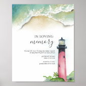 In Loving Memory Nautische bruiloft Poster (Voorkant)