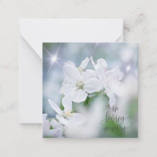In loving memory notitiekaartje (Voorkant)