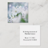 In loving memory notitiekaartje (Voorkant / Achterkant)